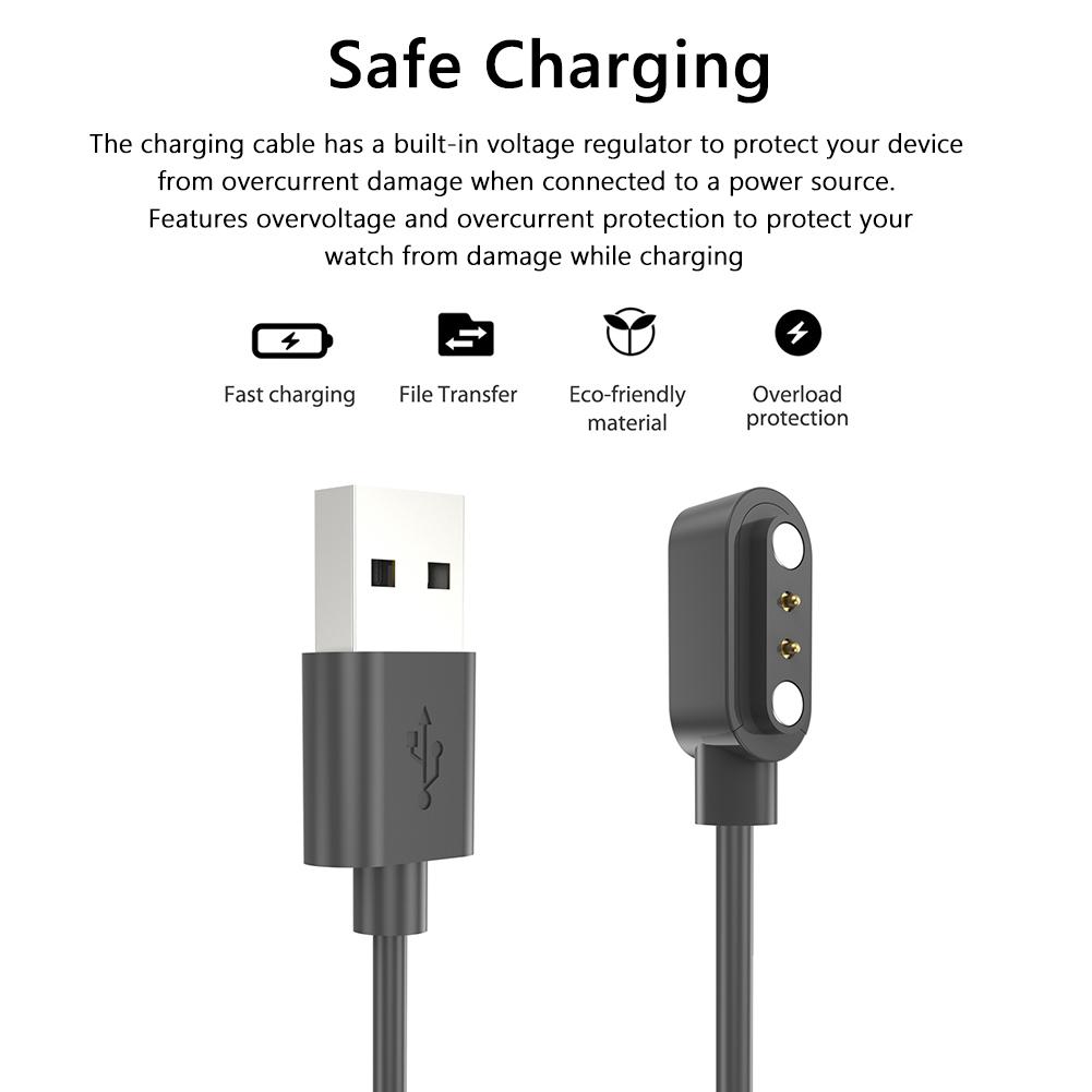 Магнитный USB-кабель для зарядки наручных часов, сменный адаптер-зарядное устройство для умных часов Kieslect Ks, аксессуары