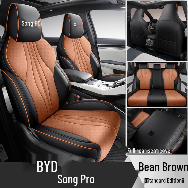 All-Season Leather Car Seat Cover for BYD Song Pro: Full Surround Design