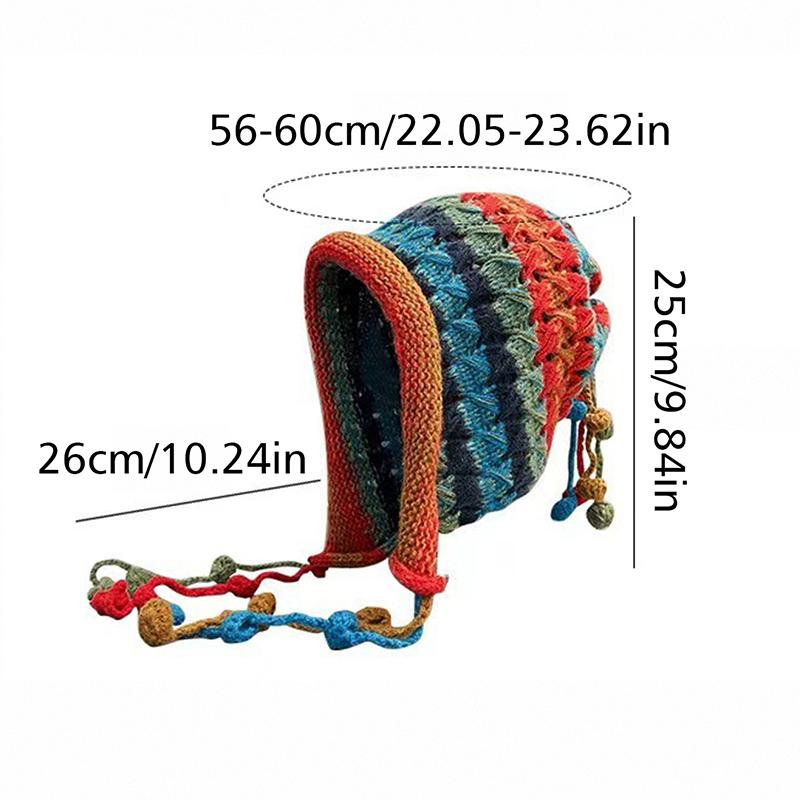 Женская мода повседневная осенне-зимняя вязаная панама красочные полосатые женские шапки