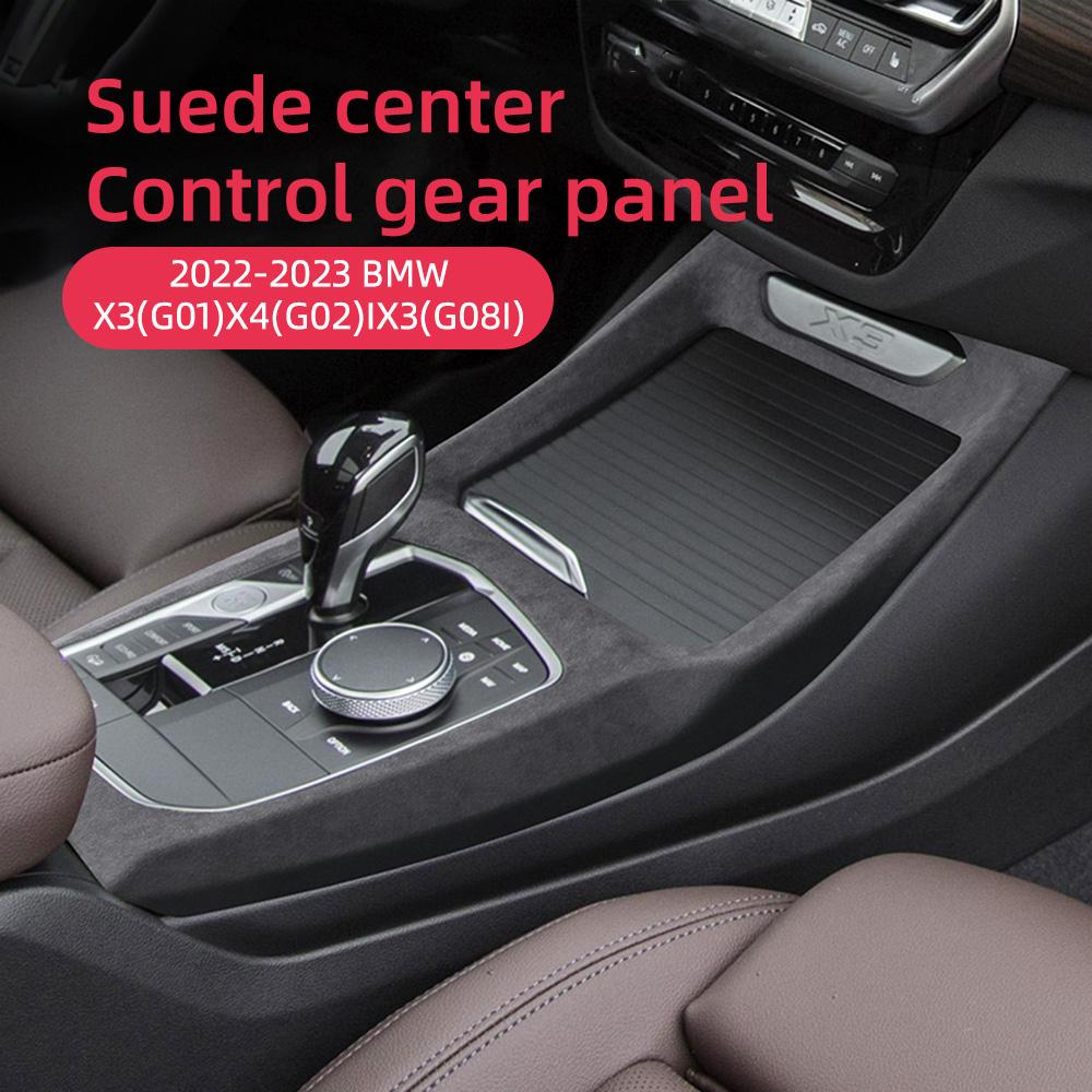Gear Shift Panel Cover for BMW G01 G02 G08i X3 X4 IX3 2022-2023 Flannel ABS Trim