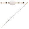 [R1115] - Gold Plated Bracelet 'Boho' Gray Black Gold (moonstone) - 8x6 Mm