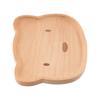 Animal Pattern Cartoon Dinner Tray Solid Wood Wood Food Dishes Children's Rice Plate  Meal