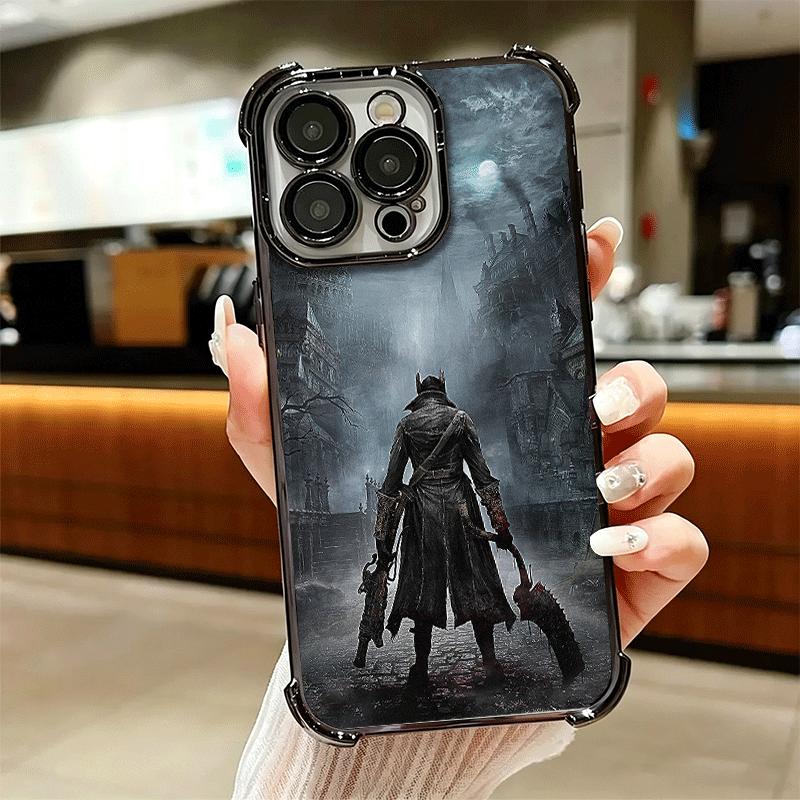 B-Bloodborne Игровой Чехол с Покрытием для Телефона Для Iphone 16 17 Pro Max Air 16E 14 15 Plus 12 13 Mini Противоударная Крышка с Подушкой Безопасности