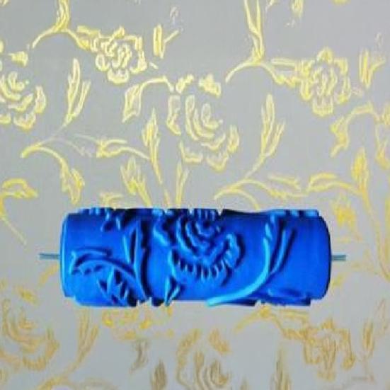 7-Inch Patterned Paint Roller Wall Decorative Art Texture Roller Household Wall Painting Embossing Texture Roller Tools Painting Supplies