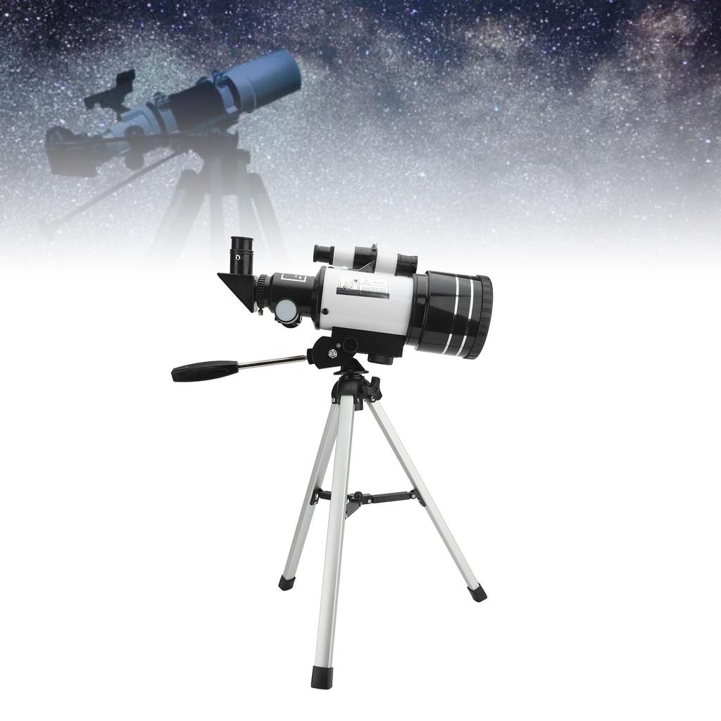 Entry Level Astronomical Telescope 70mm Aperture 300mm F Length Travel Telescope for Beginners Adults