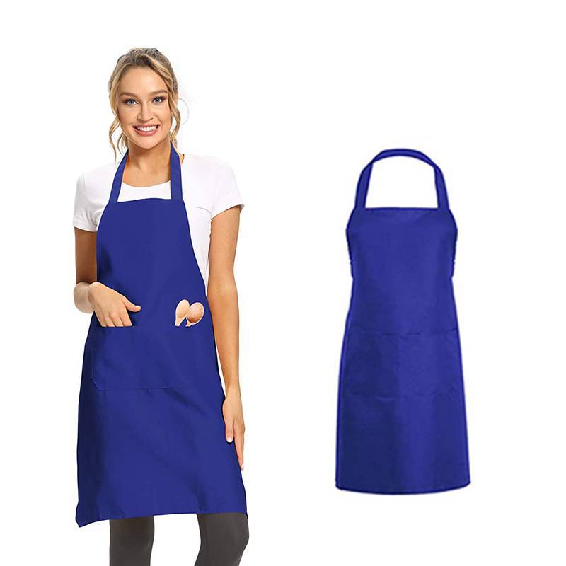Modern Polyester Apron With Solid Color Design For Restaurant And Kitchen Use