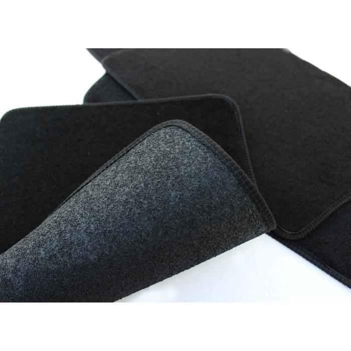 Logo Tapis De Sol Noir Velours Sur Mesure Pour Citroen C4 Picasso 2013-2019 / Space Tourer 2014 3pcs, Base Antidérapante