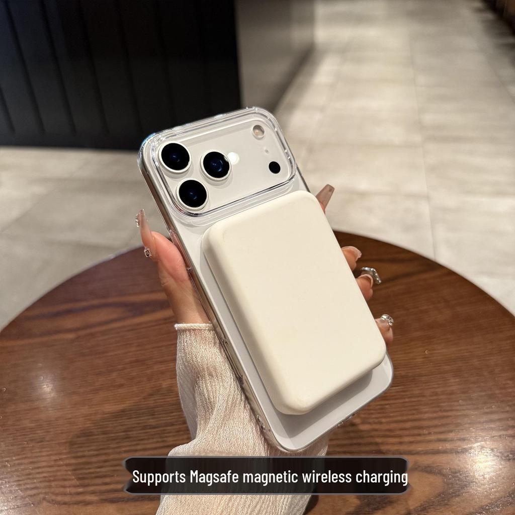 Ультратонкий прозрачный анти-желтеющий магнитный чехол для Apple iPhone 15Plus/16Pro/17Air/17ProMax