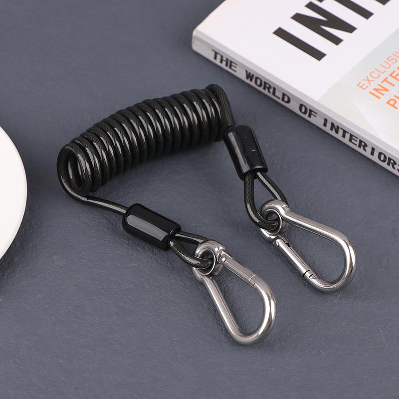 1,2 м трос для рыболовной удочки, спиральная пружина, защита от потери, эластичный шнур, трос, пружина, инструмент для предотвращения падения удочки