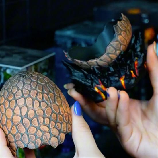 Ночной светильник в виде яйца динозавра ручной работы в виде дракона, инкубационный светильник в виде яйца динозавра для детей