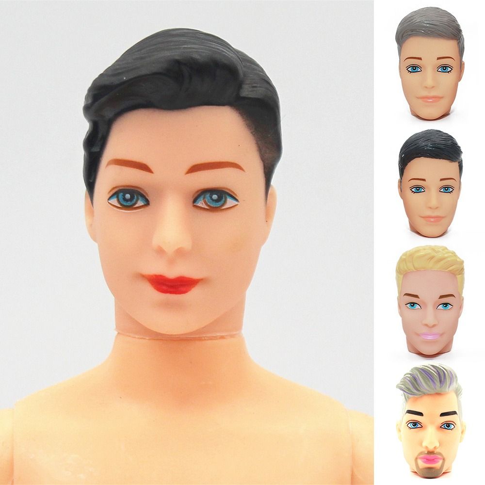 Europe Ancient Doll 1/6BJD Doll Head 6 Styles Black Hair New 32cm Male Doll DIY Doll Head