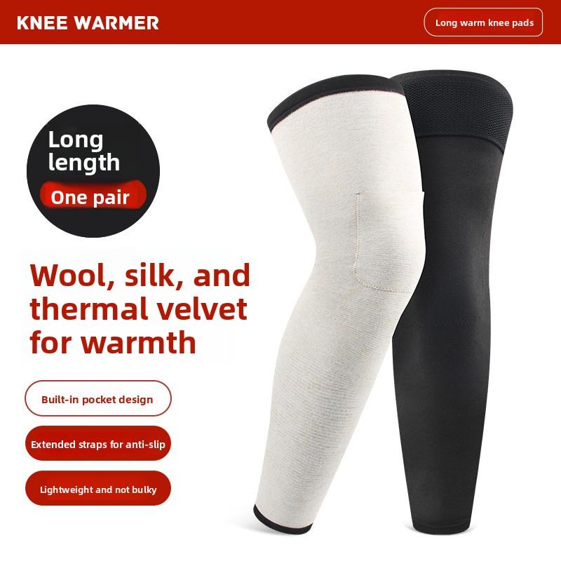 Wool  Knee Pads with Heat Generation, Warmth Retention, and Skin Care in One Step, Full of Elasticity and Fitting the Knees