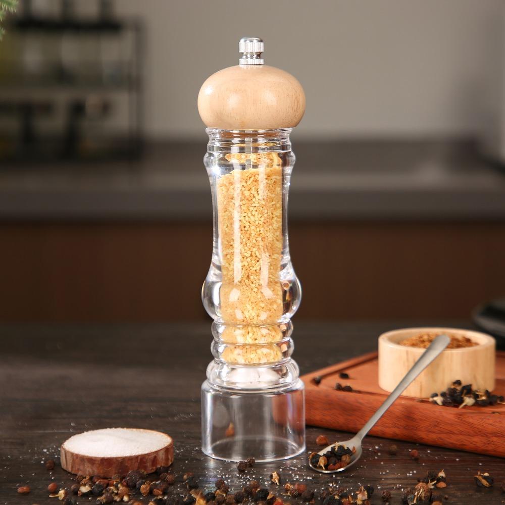 Refillable Pepper Salt Mill Manual Salt and Pepper Bottle Salt and Pepper Grinding Bottle Kitchen
