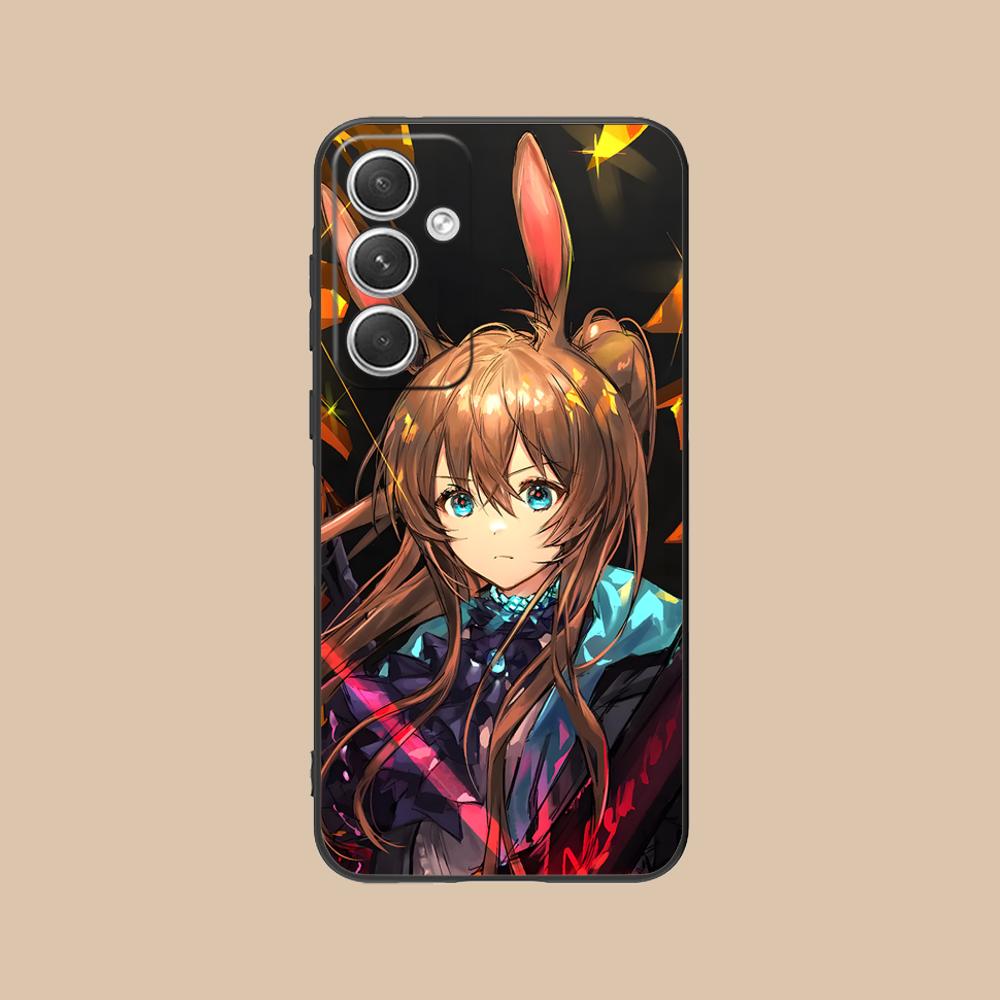 Чехол для мобильного телефона Arknights Amiya для Samsung Galaxy S25 S24 S23 S22 S21 S20 Note20 Plus FE Ultra Цветной Защитный Чехол Красивый