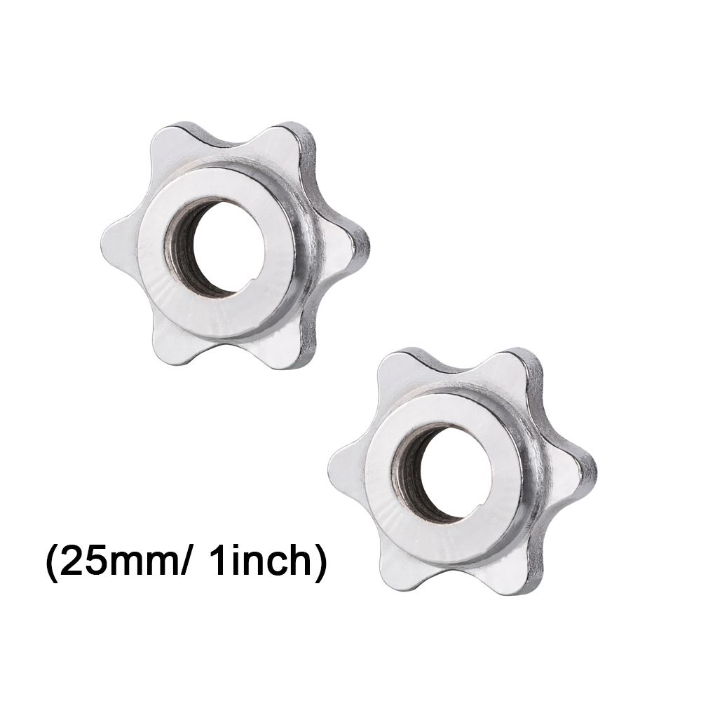 Durable Weight Gym Dumbbell Spinlock Collars Spin Lock Screw Check Nut Barbell Bar Clips