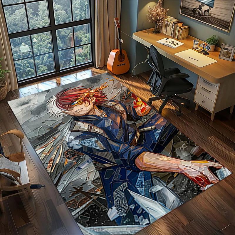 My Hero Academia Living Room Rug Large Area Non Slip Washable Floor Mat Bedroom Decor