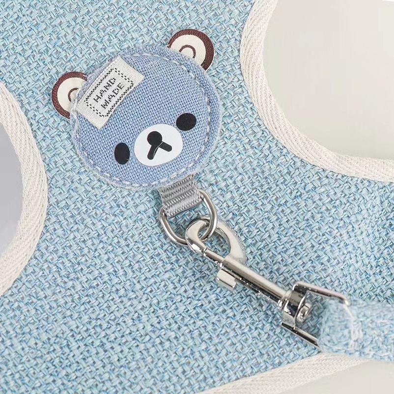 Трос для вытягивания собак и кошек, нагрудный трос для выгула собак и кошек, маленький плюшевый жилет, нагрудная упряжь