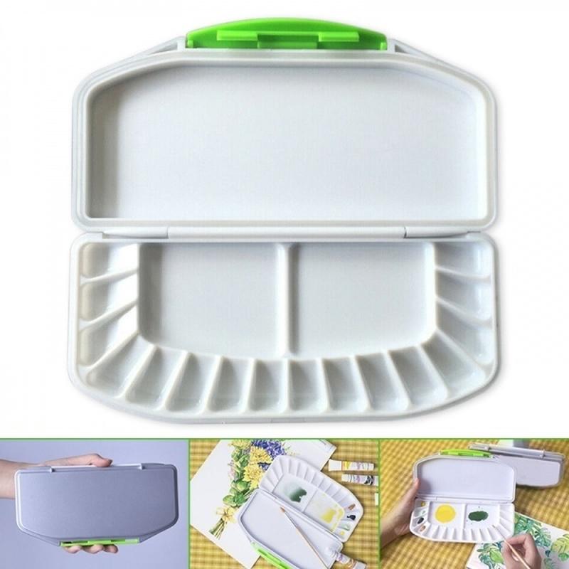 1 шт складная акварельная палитра герметичная герметичная художественная поставка для акриловой живописи масляная краска