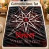 Фланелевое одеялоSlipknot Имя Текст Персонализированное Мягкое Теплое Плед Декор Дома Подарок