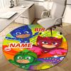 Personalized P-PJ Marks Round Chair Office Rug - Perfect for Mat, Office Chair & More - Ideal Gift for Birthdays and Holidays