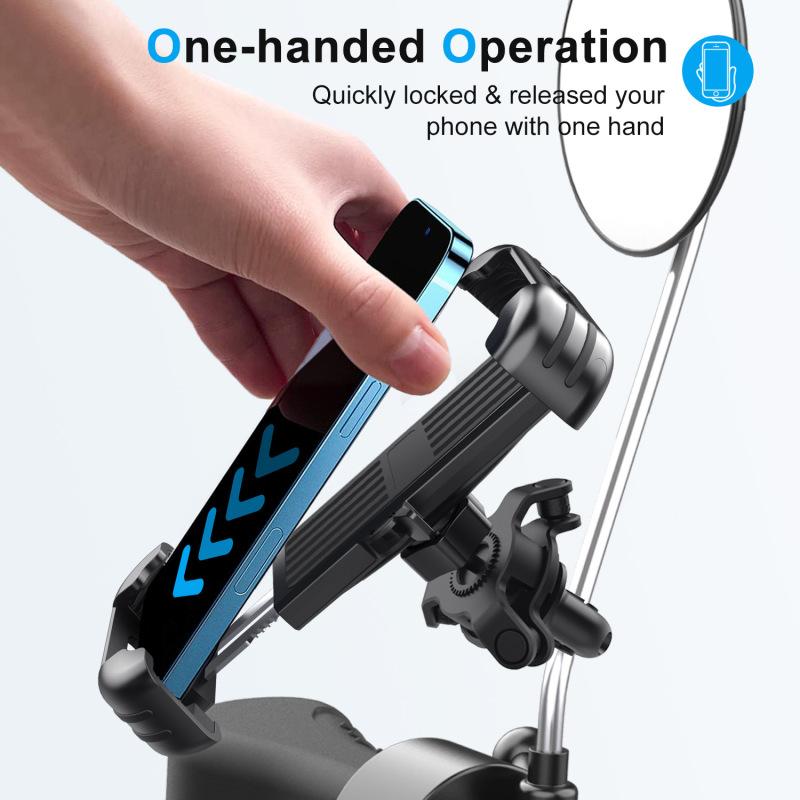 Противоударный держатель для телефона на мотоцикле, велосипеде, подставка, регулируемая поддержка, кронштейн для крепления на руль велосипеда для Xiaomi iPhone