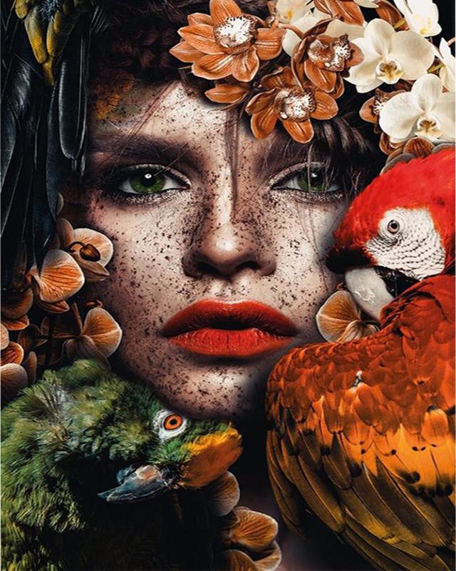 5D DIY алмазная живопись Русалка полная дрель вышивка крестиком Алмазная вышивка феи и животные домашняя картина горный хрусталь подарок ручной работы