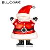 Quality Happy Cute Cartoon Christmas Santa Claus Brooch Enamel Pins for Women Men Shuit Scarf Hijiab Pins Christmas Gift