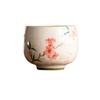 Chinese Style Hand-painted Peach Blossom Ceramic Tea Cup Kung Fu Tea Cups Set Celadon Coffee Teaware Home Mugs Drinkware
