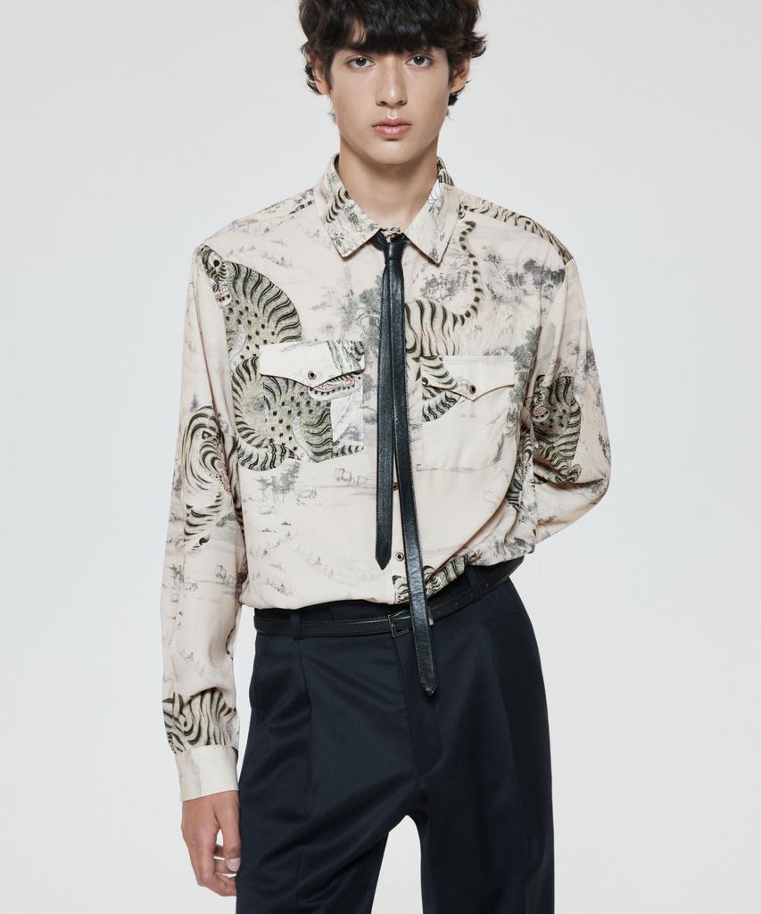 UNTAGE Minhwa Print Western Shirt (Unisex)_Uts-Fs63