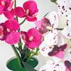 Pink Simulated Flower Butterfly Orchid Potted Artificial Faux Plants  Indoor Decoration