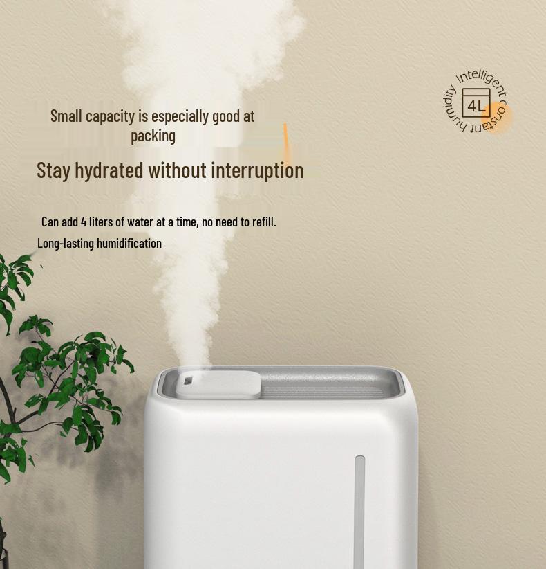 Умный тихий увлажнитель: Большая емкость, Ароматерапия, Очиститель воздуха, Спальня, Постоянная влажность, Высокая производительность тумана