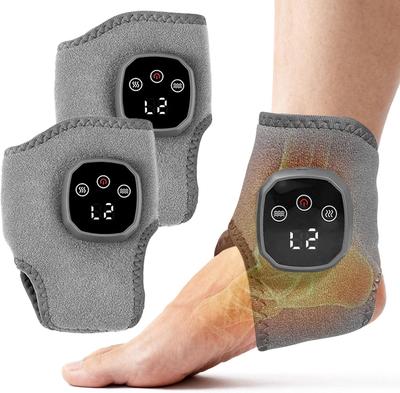 Беспроводной массажер для лодыжек 3-в-1 с подогревом, обертывание для лодыжек, массажер для ног с 3 режимами вибрации и 4 уровнями нагрева