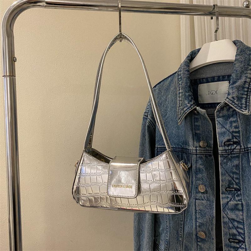 Модная блестящая наплечная сумка для повседневного использования, доступна в нескольких цветах