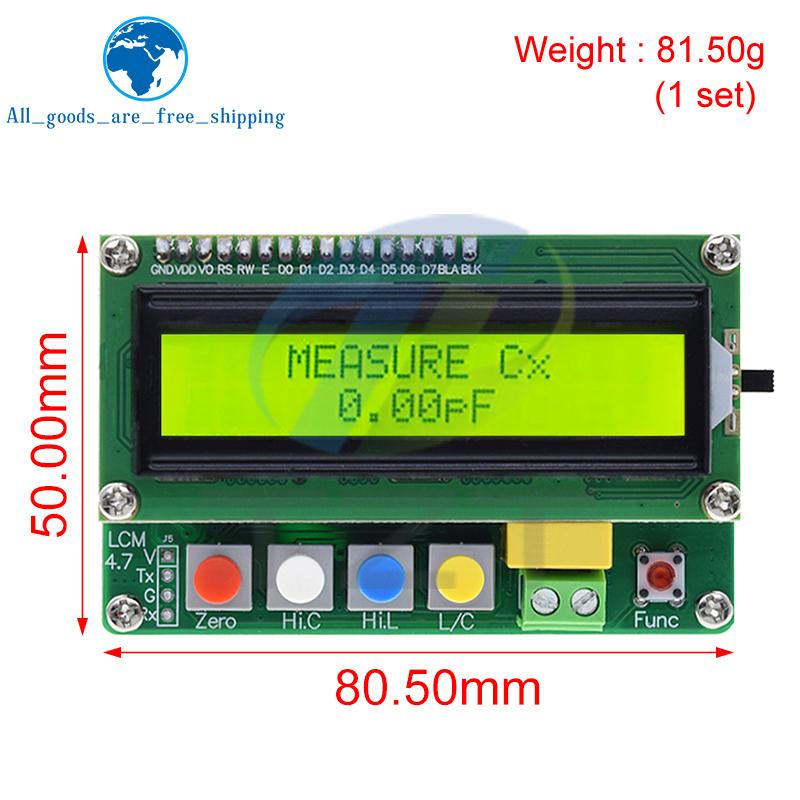 1/3pcs LC-100A Digital LCD Capacitance Inductance Meter LC Meter 1pF-100mF 1uH-100H LCD Display High Precision Fully functional