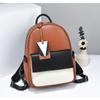 New Women's Bag Three-color Stitching Backpack Trendy Brand College Style Schoolbag Large Capacity Leisure Travel Computer Backpack for Women
