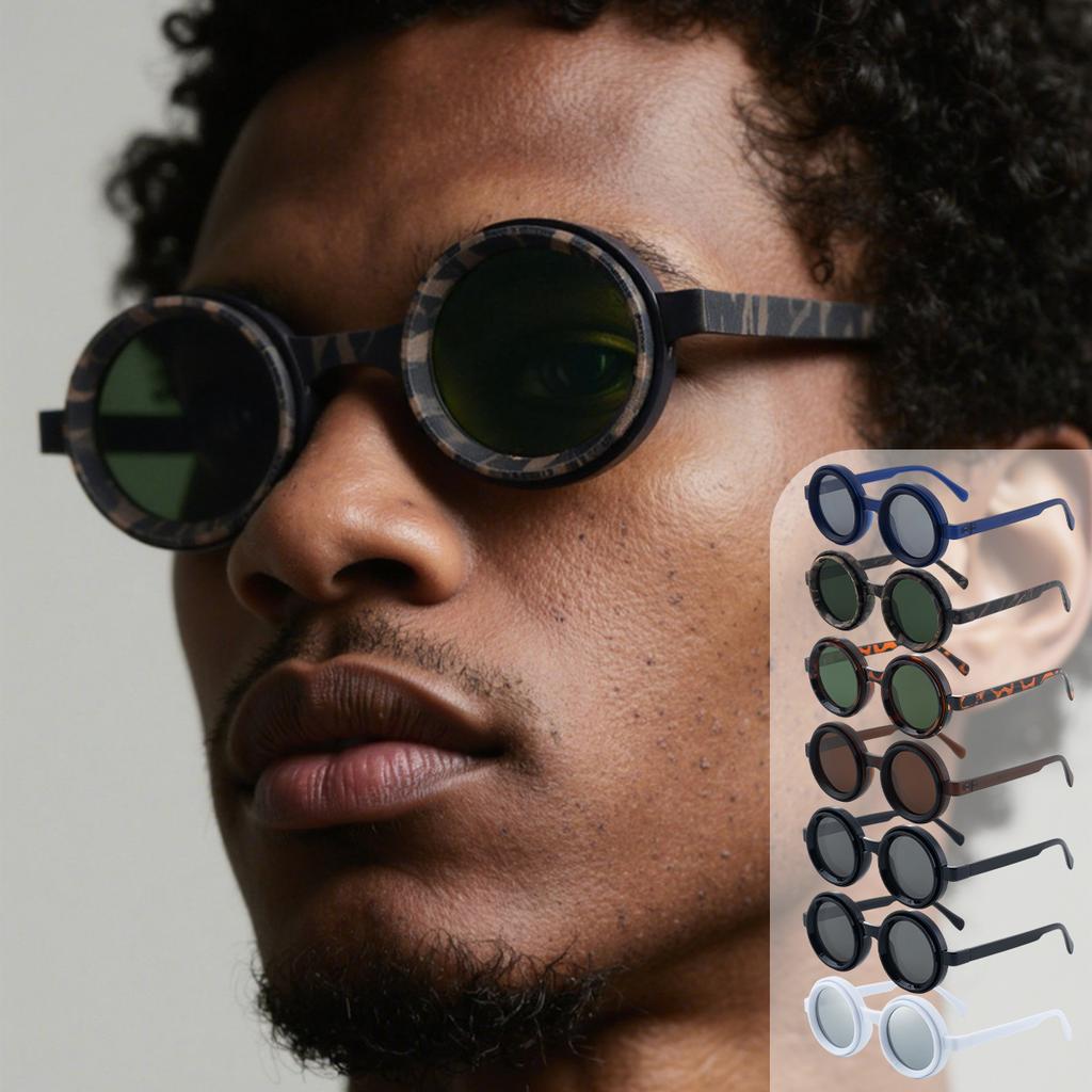 Солнцезащитные очки 360 ° New ND с регулировкой, унисекс, поляризованные+вращающиеся, устойчивые к УФ-лучам, высококачественная ПК-оправа, очки с зумом