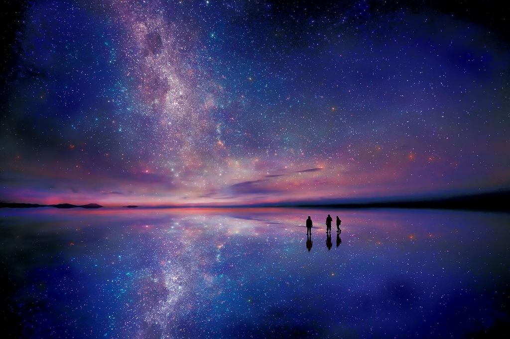Epoch jigsaw Memorable and Sparkling Scenery Starry Sky of x 75 includes and point Co., Ltd. 1000-piece puzzle, "Overseas Landscapes - Uyuni-Bolivia"