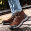 Waterproof Hiking Boots Men Breathable Leather Trekking Shoes Sport Mountain Hunting Outdoor Climbing Sneakers for Mens