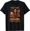 Футболка унисекс с мемом про сахур Tung Tung Tung и brainrot