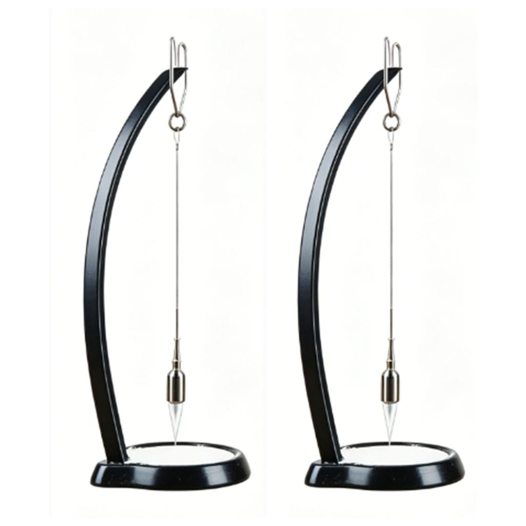 2PCS Creative Sand Pendulum Swinging Sand Picture Painting Pendulum Kinetic Art Desk Decoration for Home Office Black