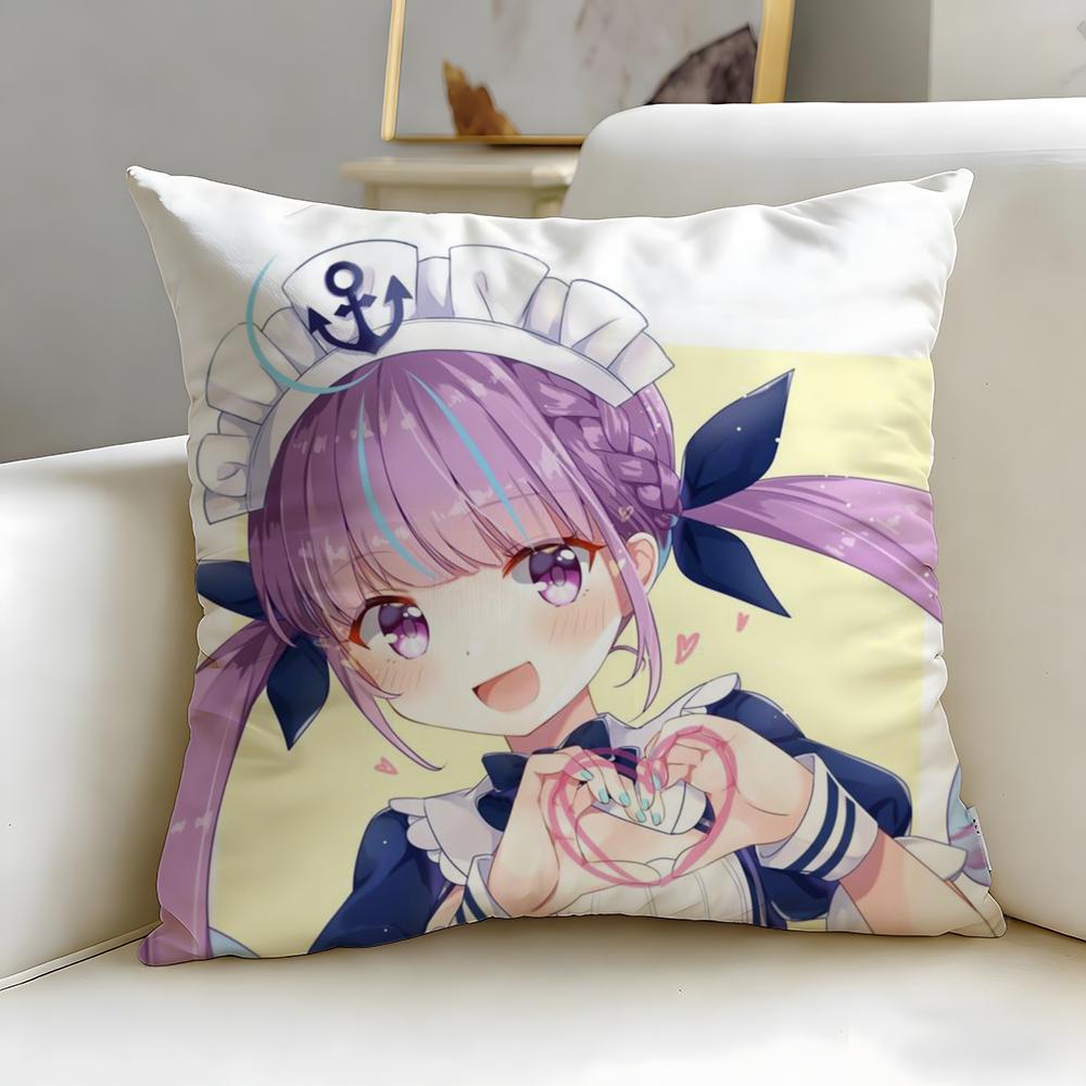 Trendy Mminato Aquaed Cushion Cover Soft EasyWash Pillow Case Versatile for Couch Bed Travel and Office