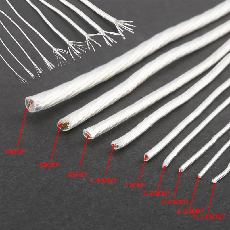 5 м медный кабель высокой чистоты с серебряным покрытием OCC для аудио усилителя DIY кабель для наушников и динамика 14/16/18/19/20/22/23/24/26 AWG