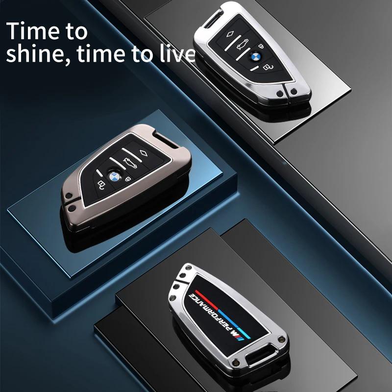 2025 Leather Car Remote Key Case Cover Shell Fob For BMW X1 X3 X5 X6 X7 1 3 5 6 7 Series G20 G30 G11 F15 F16 G01 G02 F48 Key