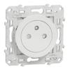 Power Outlet - Schneider - Odace Styl - White - 16A - 250V - 2P+T