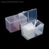 Double-Compartment Independent Cotton Pads Holder Container Case Swab Nail Wipes Makeup Brushes Organizer Storage Box