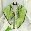 Spring and Autumn Thin Silk Scarf Women's Mulberry Silk 90 Square Scarf Versatile Fashion Shirt with Shawl Silk Scarf