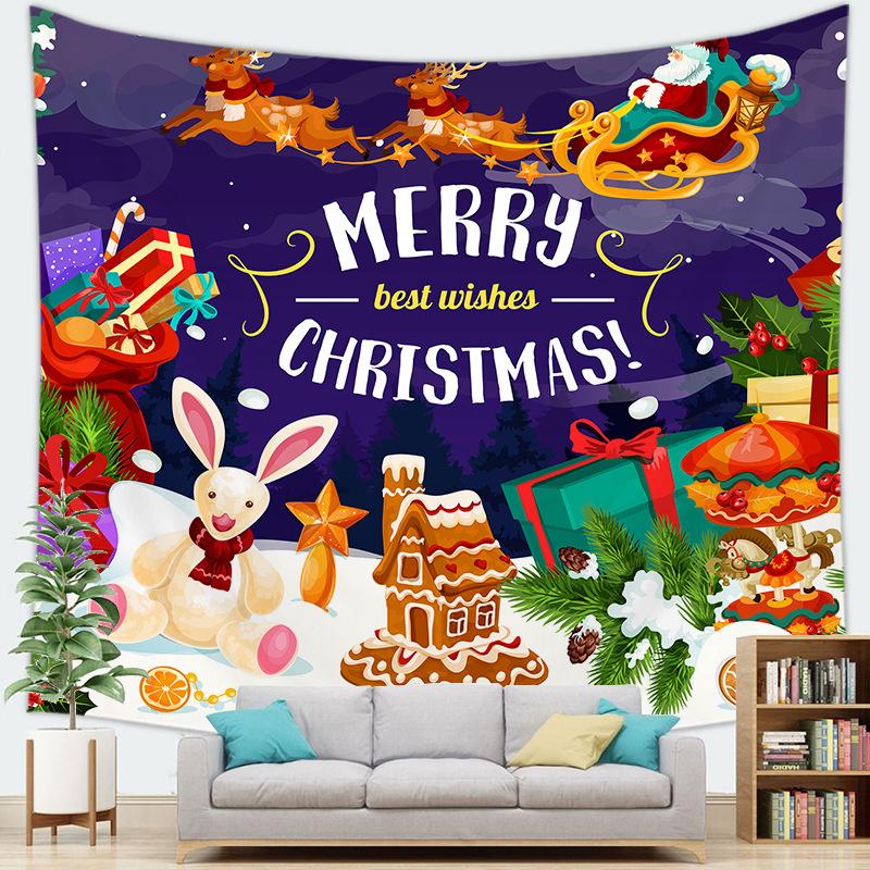 Рождественская серия Украшение Рождественский подвесной тканевый гобелен Настенное украшение