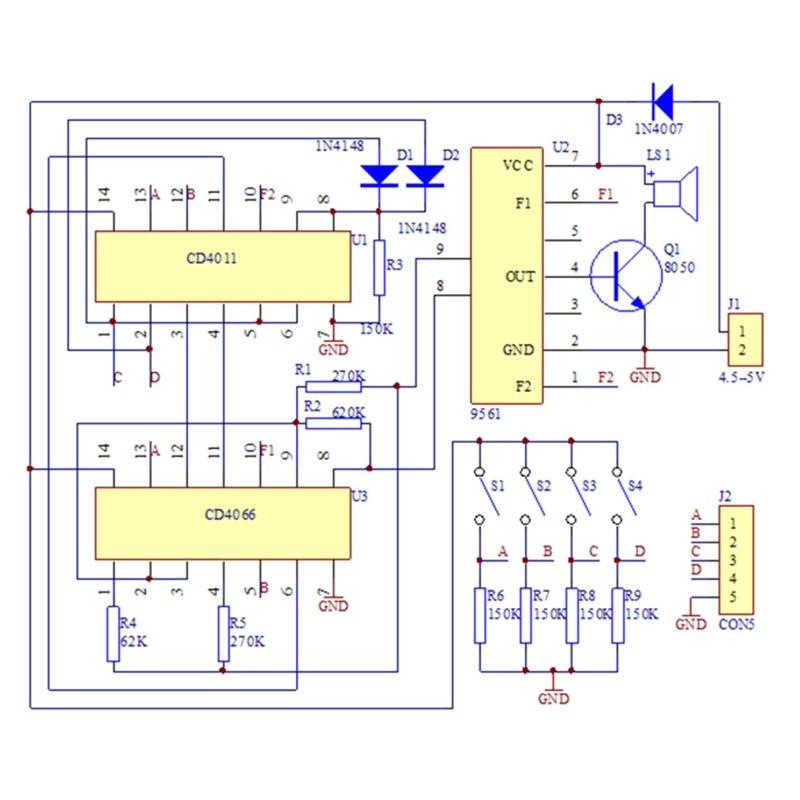 Обновление DIY Electronic 16 Music- Sound Box DIY Kit Модуль для пайки Обучающие наборы для Arduino - Напряжение 4,5-5 В