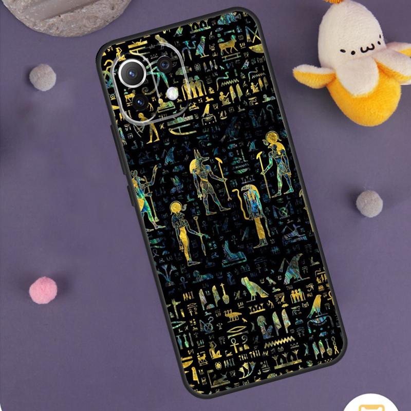 Чехол-кейс с муралом Фараона Египта для Xiaomi 14 15 Ultra 13T 14T 15T 17 Pro Max POCO F5 F6 F7 X5 X6 X7 Pro F8 Ultra