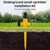 Lawn Sprinkler with Spike Base Ground Insert Water Sprinkler Adjustable Garden Sprinkler for Yard Patio Lawn Grass Irrigation